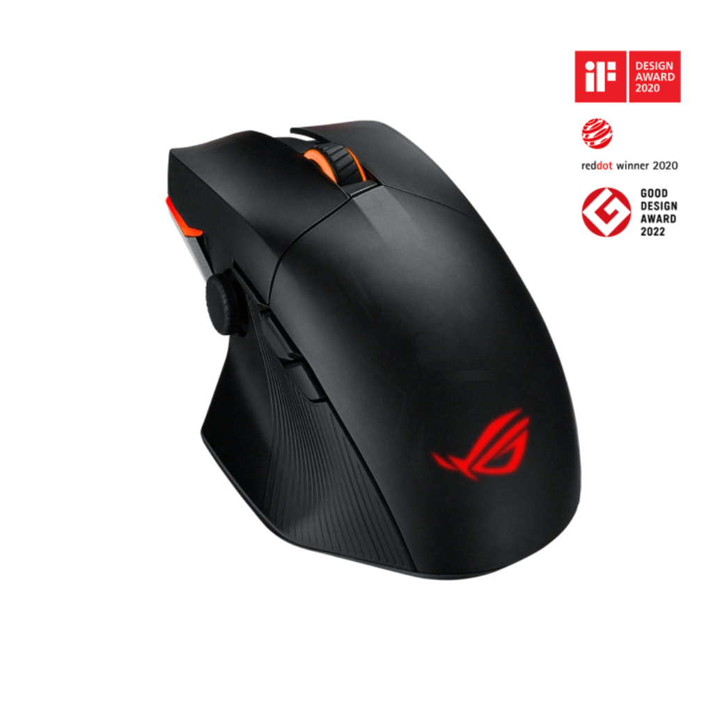 Asus ROG Chakram X Origin Wireless RGB Gaming Mouse P708 (Translucent Black & Silver)