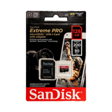 SANDISK Extreme Pro 128GB 200MB/S MICROSDXC UHS-1 Card With Adapter SDSQXCD-128G-GN6MA
