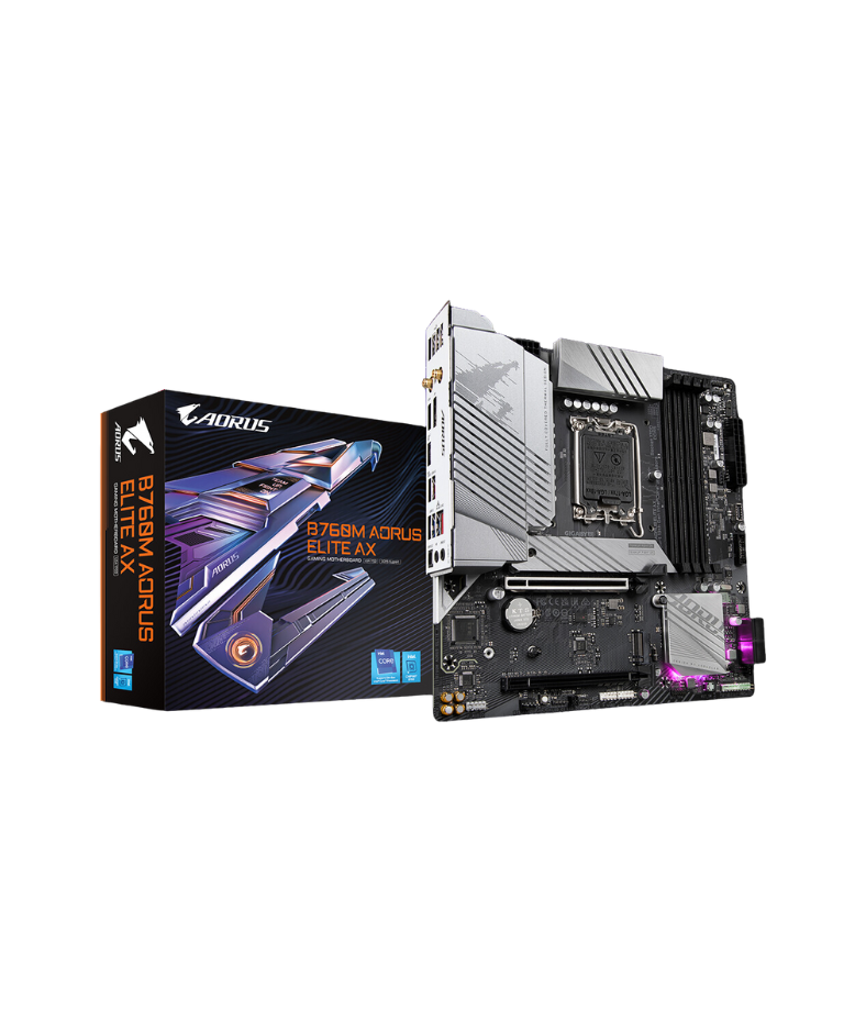Gigabyte B760M Aorus Elite AX DDR5 LGA1700 Motherboard – DynaQuest PC