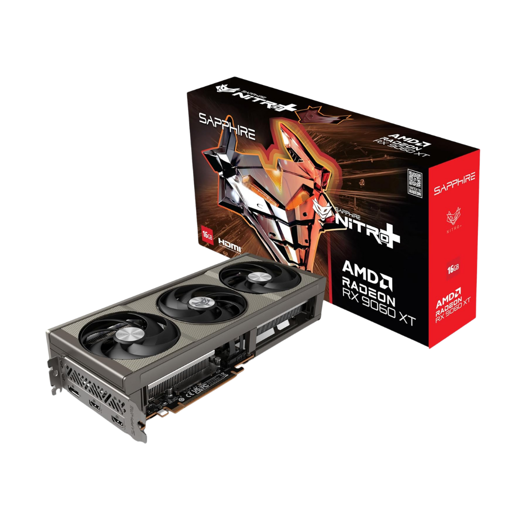 Sapphire Nitro+ RX 9060 XT Gaming OC 16GB Dual Graphics Card SPR-11350-01-20G