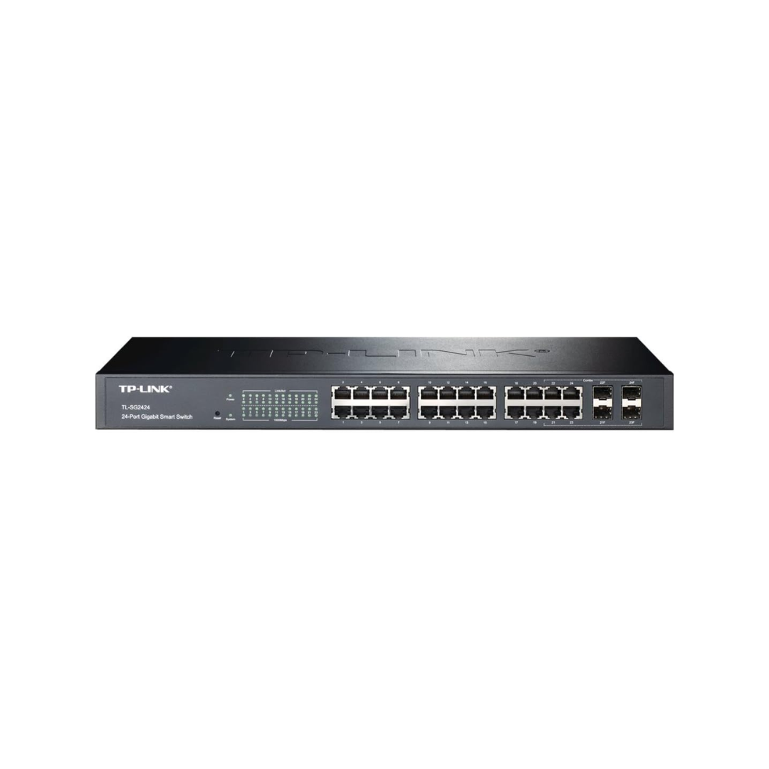 TPLink T1600G-28TS ( TL-SG2424 ) JetStream 24-Port Gigabit Smart Switch with 4 SFP Slots