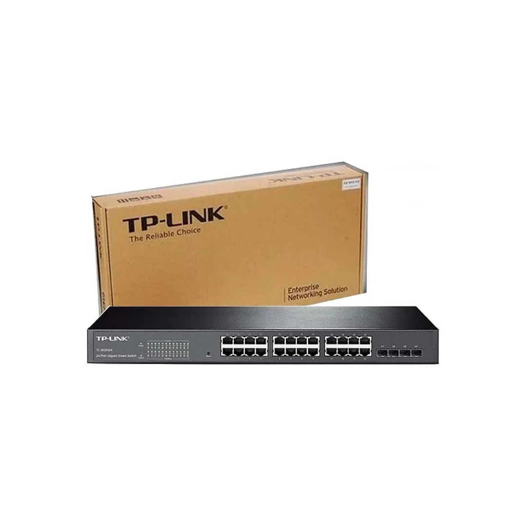 TPLink T1600G-28TS ( TL-SG2424 ) JetStream 24-Port Gigabit Smart Switch with 4 SFP Slots