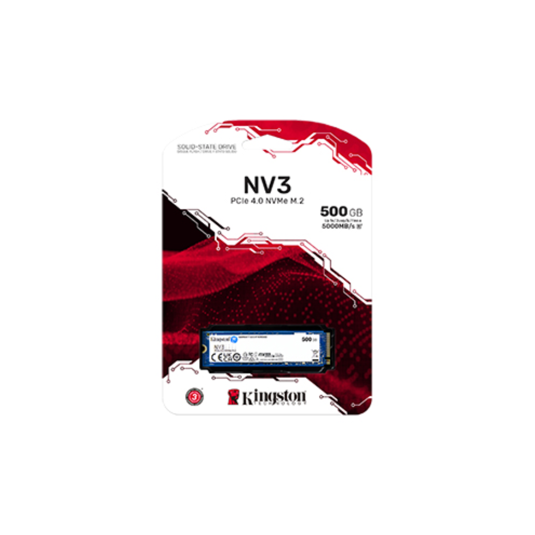 まとめ買いお得Kingston NV 3 500GB M.2 SSD3個 Kingston NV3 M.2 500GB NVMe PCIe 4.0 SSD SNV3S/500G