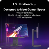 LG UltraGear OLED 27GX790A 27" 480Hz QHD 2560x1440 0.03ms G-Sync Compatible DisplayPort 2.1 Gaming Monitor