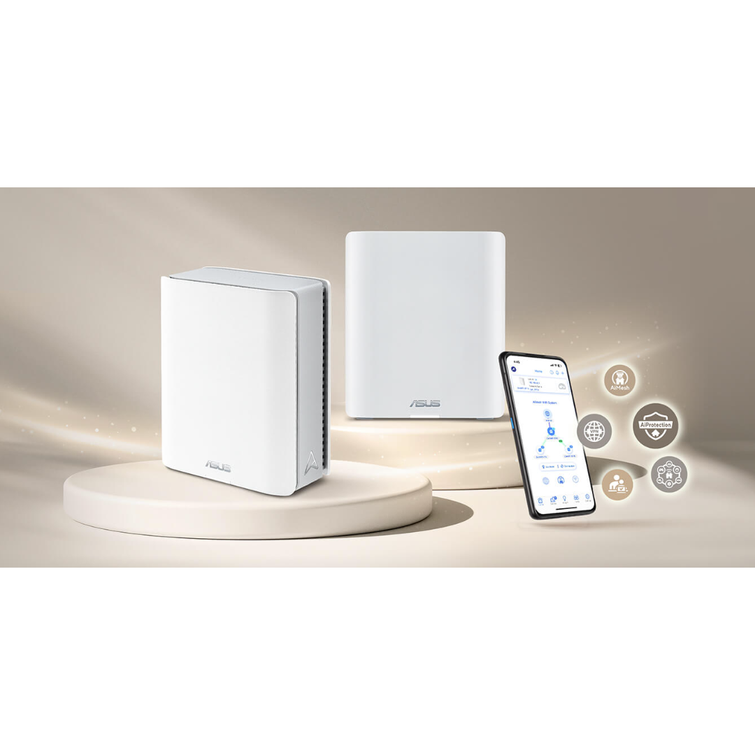 Asus ZenWiFi BT8 BE14000 2-Pack Tri-band WiFi 7 AiMesh Router