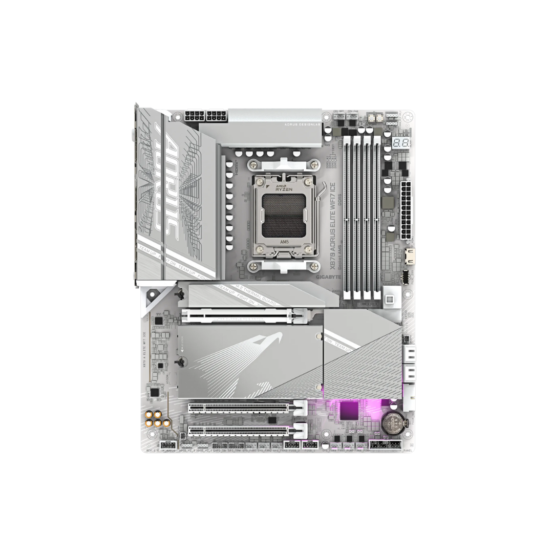 Gigabyte X870 Aorus Elite ICE WiFi7 4*DDR5 (AM5) Motherboard