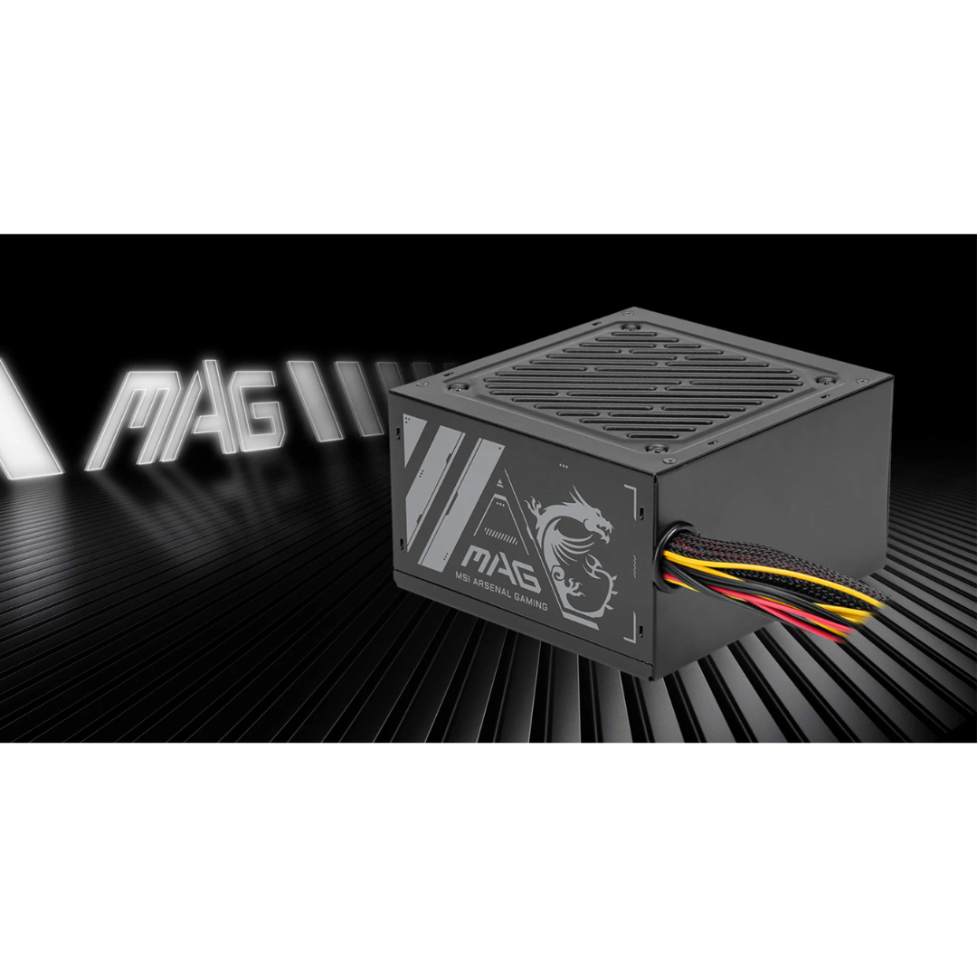 MSI MAG A500N-H 500W Black 1200mm 80+ Non Modular Power Supply