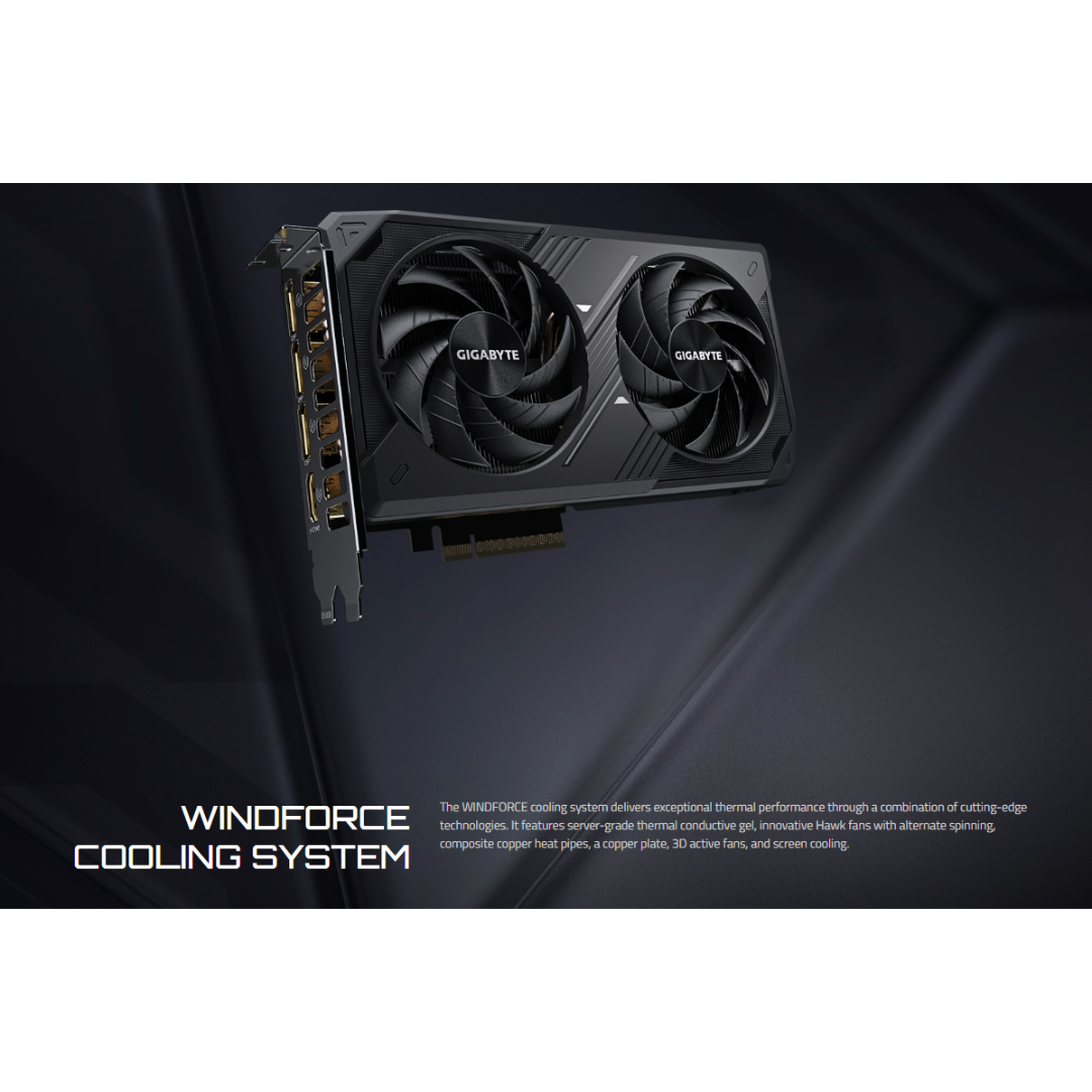 Gigabyte RTX 5060 Windforce OC 8GB GDDR7 GV-N5060WF2OC-8GD Graphics Card