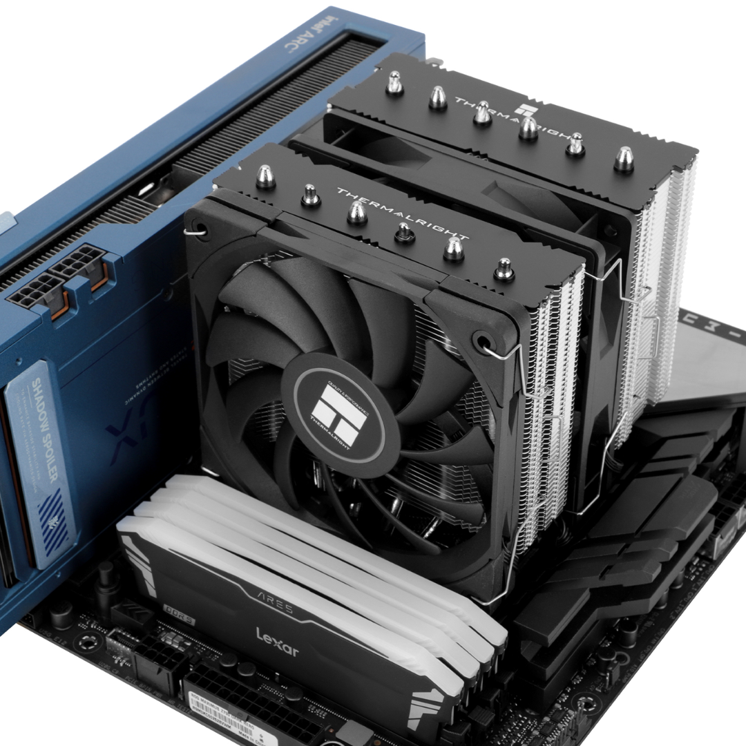 Dissipatore CPU Thermalright Royal Knight 120 SE - Doppia Torre, 6 Tubi Di Calore, 2 Ventole PWM, Compatibile Intel E AMD