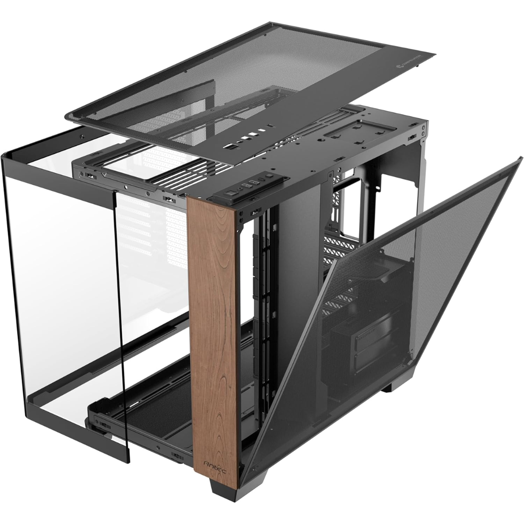 Antec C8 Curve Wood Full Tower E-ATX TG Dual Chamber Chassis