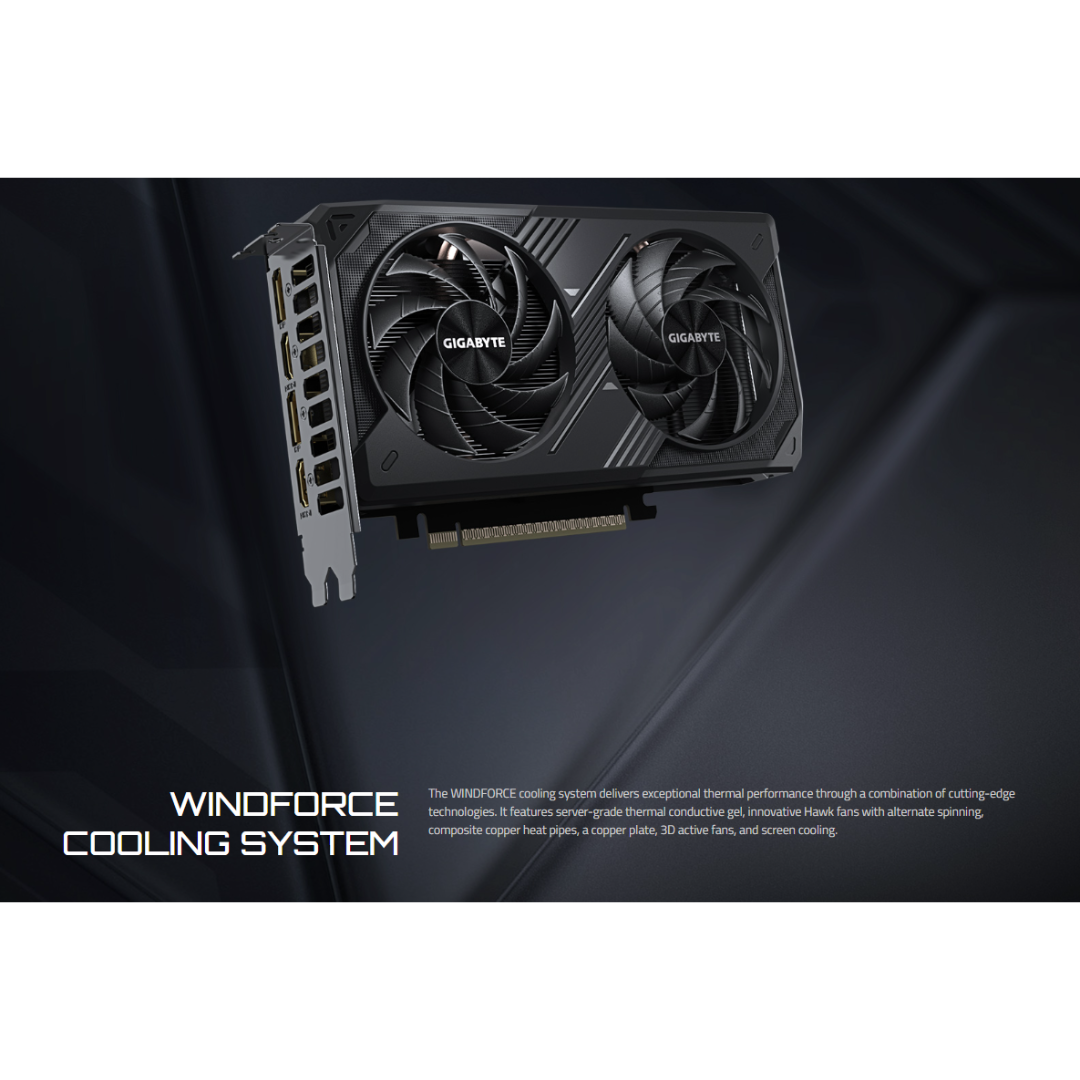 Gigabyte RTX 5050 Windforce OC 8GB GV-N5050WF2OC-8GD Graphics Card