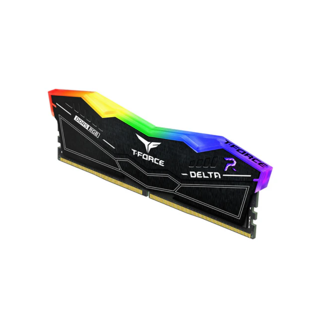 T-Force Delta RGB 16GB single Black DDR5 6000MT/s Desktop Memory FF3D516G6000HC38J01