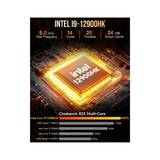 GMKtec M3 Plus NucBox Mini PC (Black) - Intel i9-12900K | 32GB DDR4 | 1TB M.2 | WiFi 6 | 2.5G | Windows 11 Pro