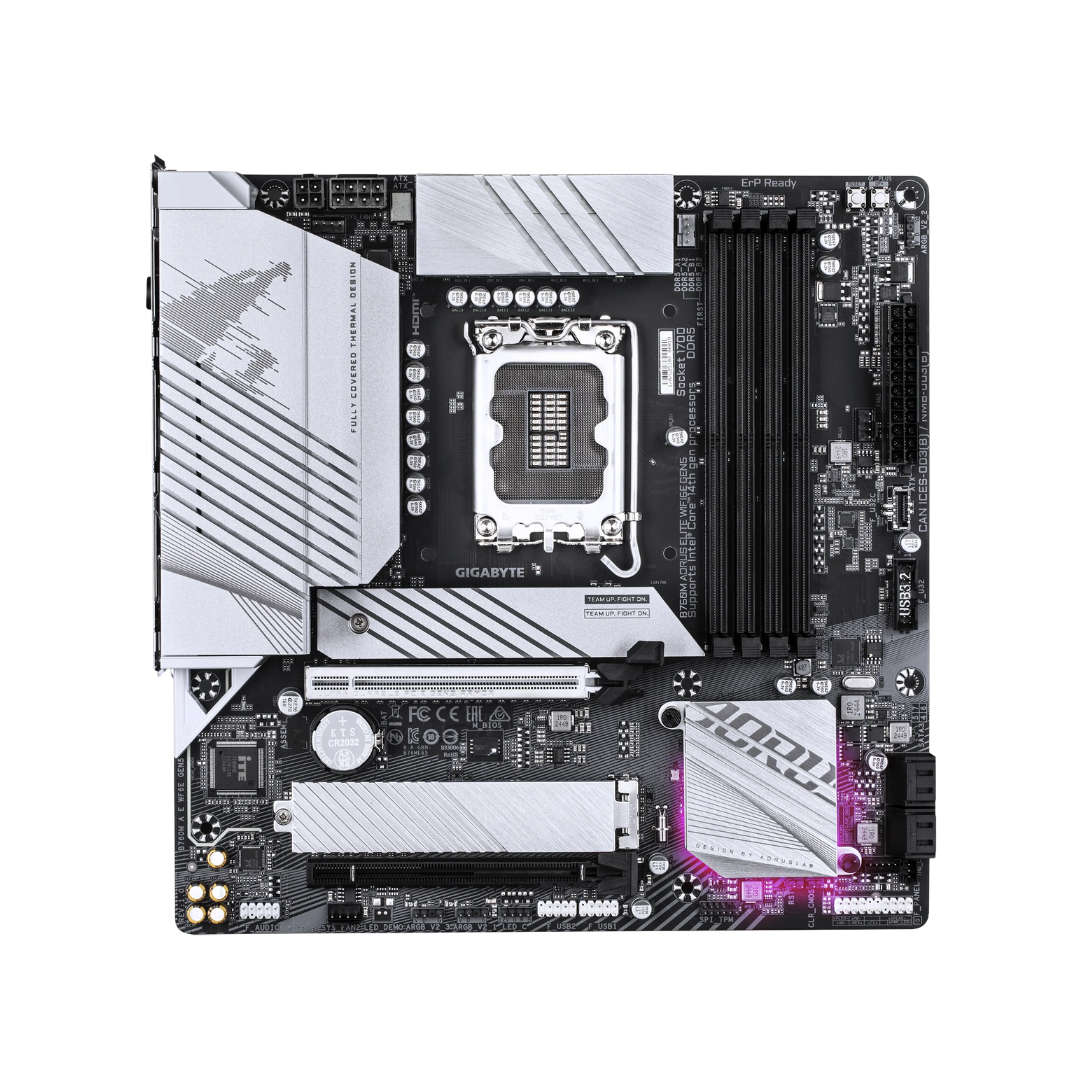 Gigabyte B760M Aorus Elite WiFi6E Gen5 DDR5 LGA 1700 Motherboard