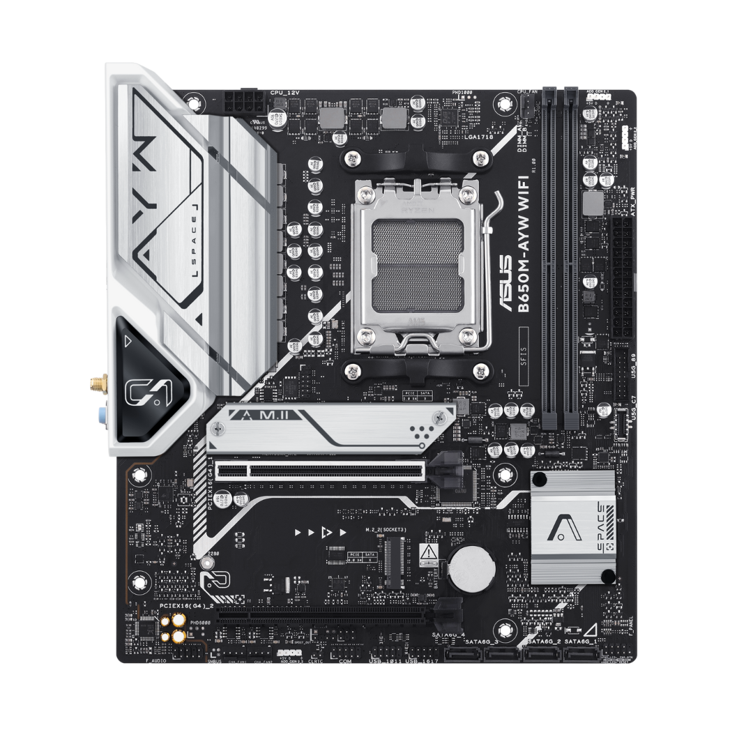 Asus B650M-AYW WiFi DDR5 PCIe 5.0 M.2 mATX AMD Motherboard