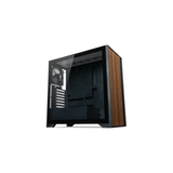 Tecware Timber L Black High Airflow ATX Wood Case TG w/ 4x120mm Fan