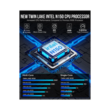 GMKtec M3 Plus NucBox Mini PC (Black) - Intel 12th Twin  Lake N150 | 8GB DDR4 | 512GB M.2 | WiFi 6 | 2.5G | Windows 11 Pro