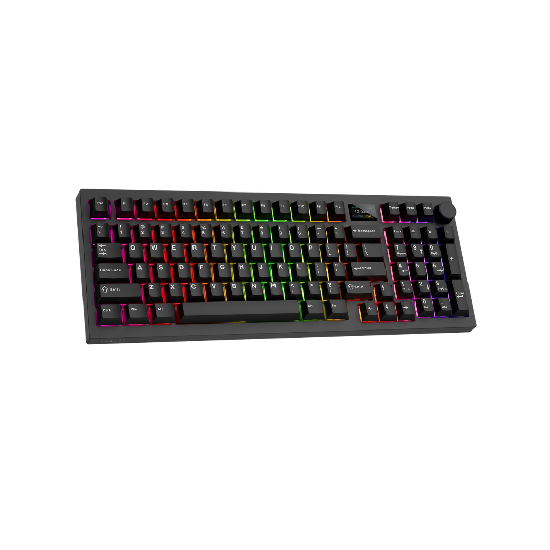 Tecware Spectre 96 LCD 3-Mode Cocoa Brown Tactile Gaming Keyboard