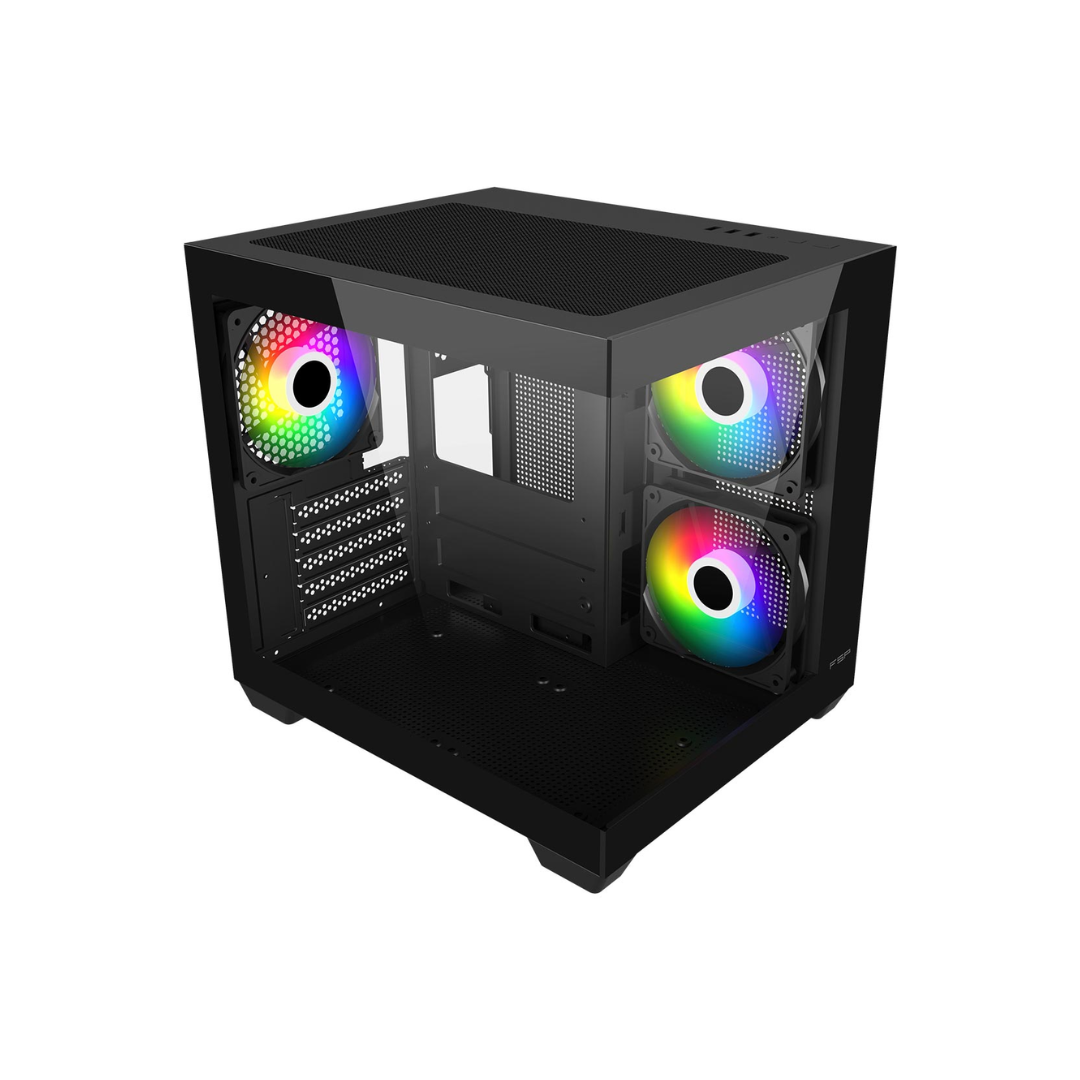 FSP S140-BA aRGB Black mATX Gaming PC Case