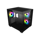 FSP S140-BA aRGB Black mATX Gaming PC Case