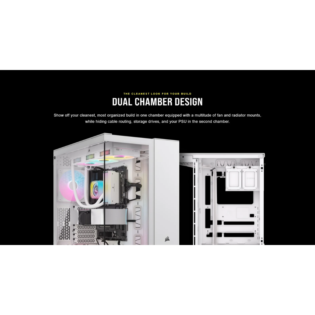 Corsair 6500X White Dual Chamber Case CC-9011258-WW