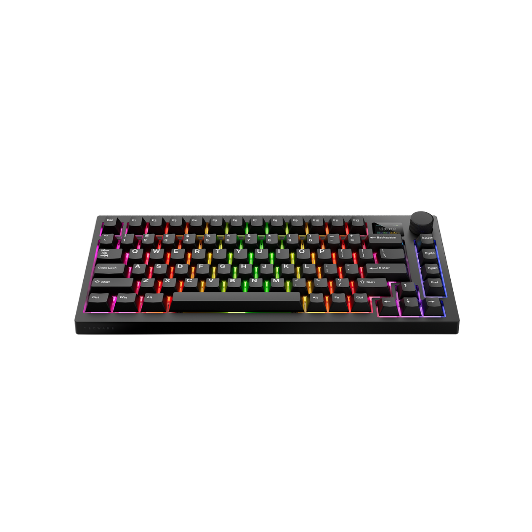 Tecware Spectre 75 LCD 3-Mode Cocoa Brown Tactile Gaming Keyboard