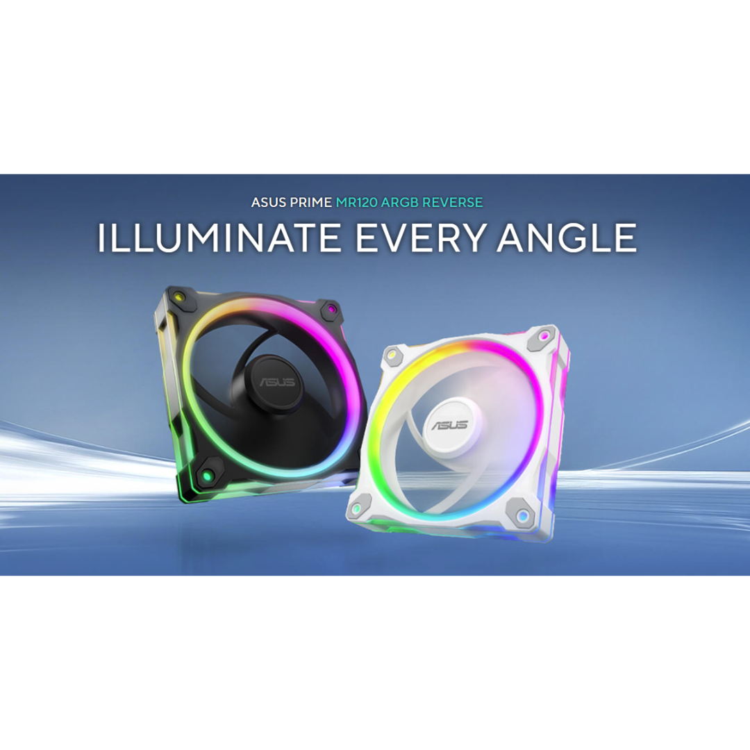 Asus Prime MR120 ARGB Reverse Fan - Single Pack ( Black | White )
