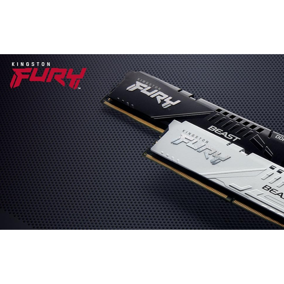 Kingston Fury Beast 32GB 16GBx2 DDR5 6000MTs CL36 KF560C36BBE2K2-32 Desktop Memory