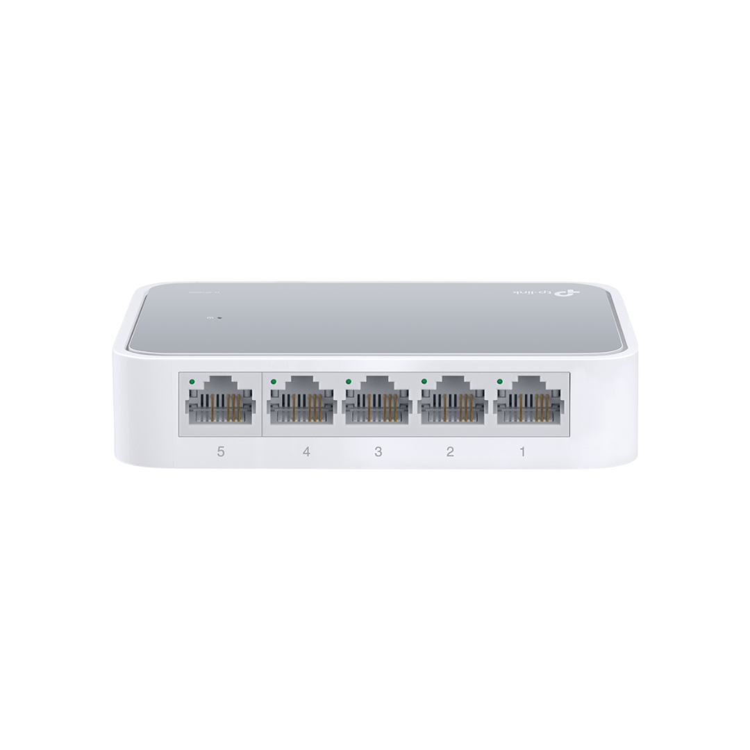 TP-Link TL-SF1005D 5-Port 10/100Mbps Plug and Play Green Ethernet Technology Desktop Switch