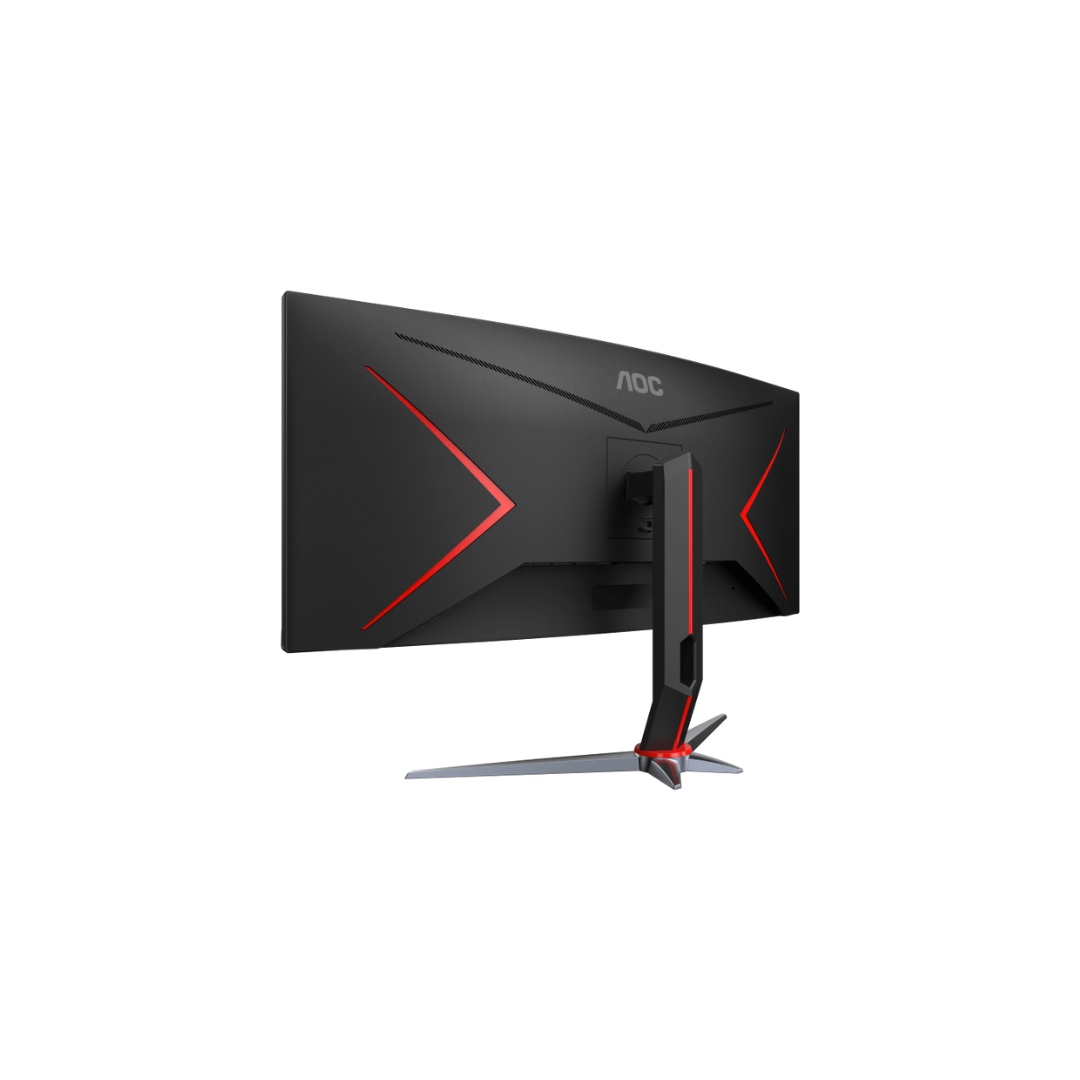 AOC CU34G2XP 34" WQHD (3440x1440) 180Hz 1ms MPRT/ 1ms GtG AdaptiveSync DisplayHDR 400 VA Curved Gaming Monitor (Black/Red)