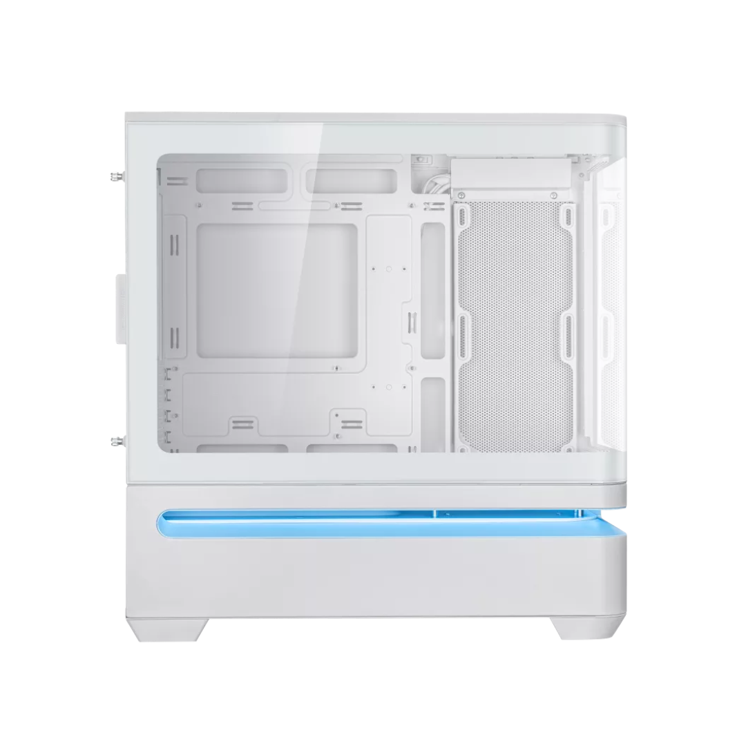 Asus Prime AP202 White Air Floating mATX Curved Glass Panel Panoramic PC Case