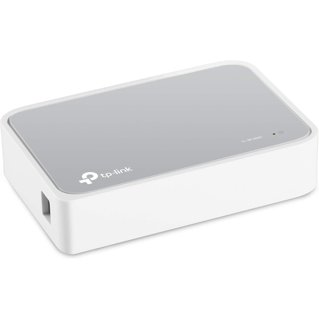 TP-Link TL-SF1005D 5-Port 10/100Mbps Plug and Play Green Ethernet Technology Desktop Switch