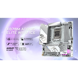 Gigabyte X870M AORUS ELITE WiFi7 ICE DDR5 AM5 Motherboard
