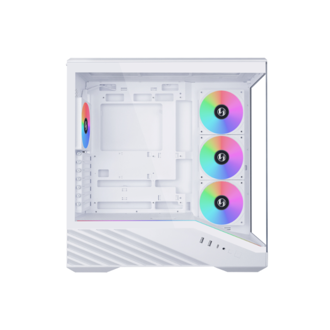 Lian Li Vector V100 ATX TG Mid-Tower PC Case with Pre-Installed LED RGB Strip ( Black V100X | White V100W )