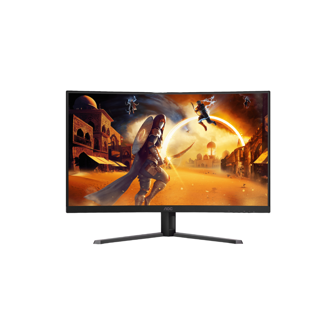 AOC CQ32G4E 31.5" VA 180Hz QHD (2560x1440) 0.5ms Adaptive-Sync Fast Curved Gaming Monitor (Black/Red)