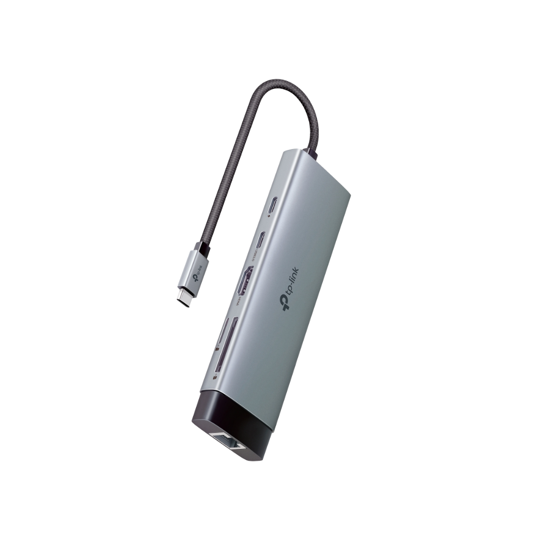 TP-Link UH9120C USB 3.0 Type-C 9-in-1 Portable USB Hub | USB-C Hub | Gigabit | SD & microSD UHS-I | 100W Fast Charging