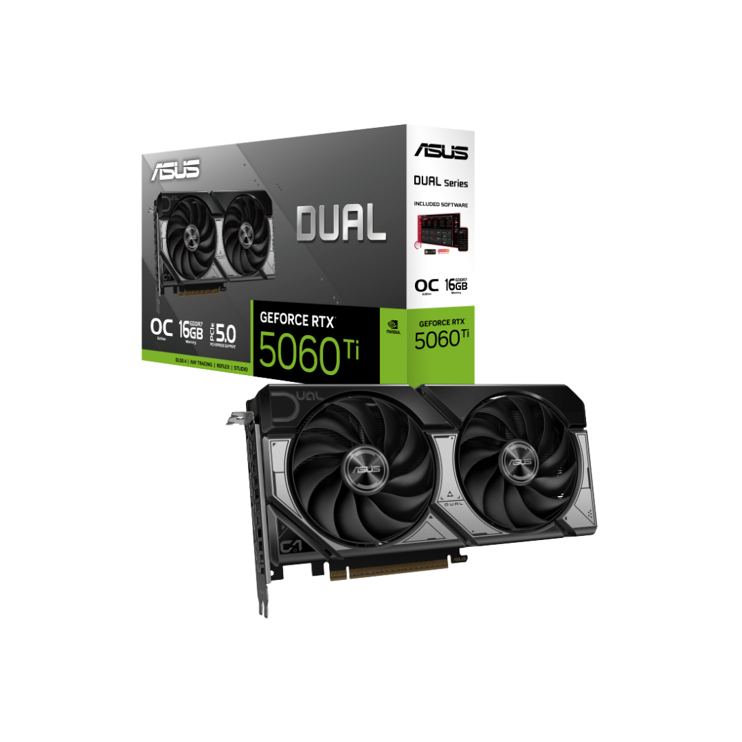 ASUS RTX 5060 TI Dual OC 16GB DUAL-RTX5060TI-O16G Graphics Card