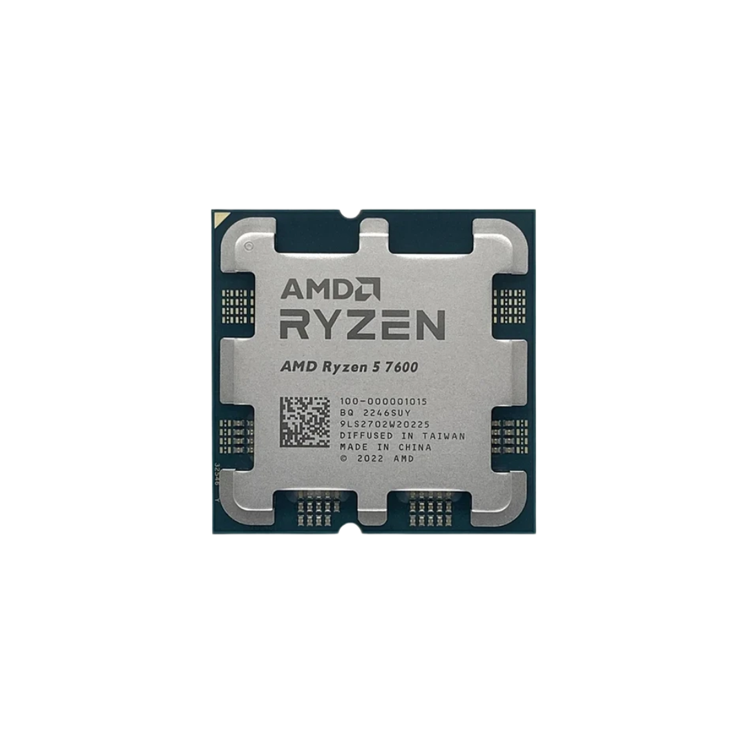 AMD Ryzen 5 7600 (AM5) Processor 3.80-5.10GHZ 6-Core 12-Threads Tray