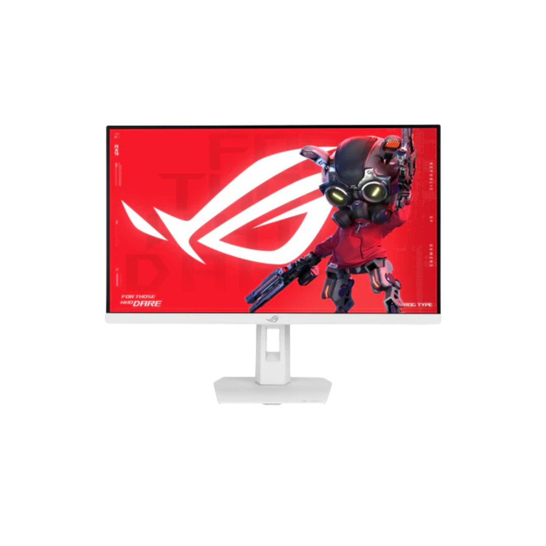 Asus ROG Strix XG27ACMES-W 27" White Fast IPS 255Hz QHD 2560x1440 OC 0.3ms Gaming Monitor with Tilt, Height, Pivot & Swivel Adjustment
