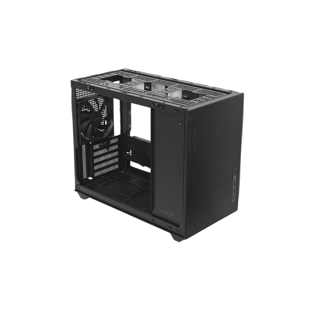 Tecware Fusion 2 SFF Hybrid Black mATX Case 1x120mm