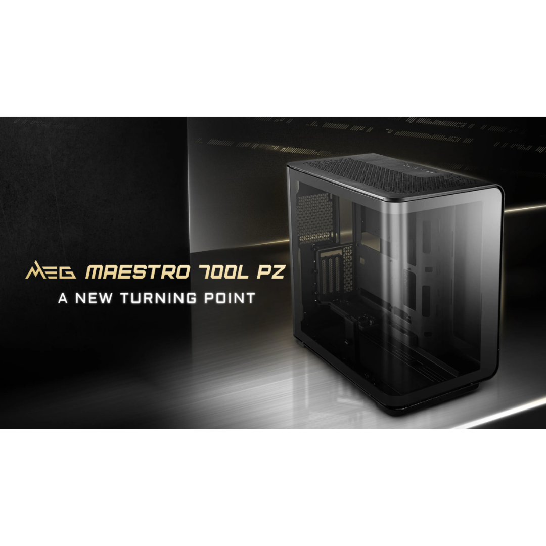 MSI Meg Maestro 700L PZ Mid-Tower Black Gaming Case w/ free Vertical Graphics Card Holder Kit value @4,500