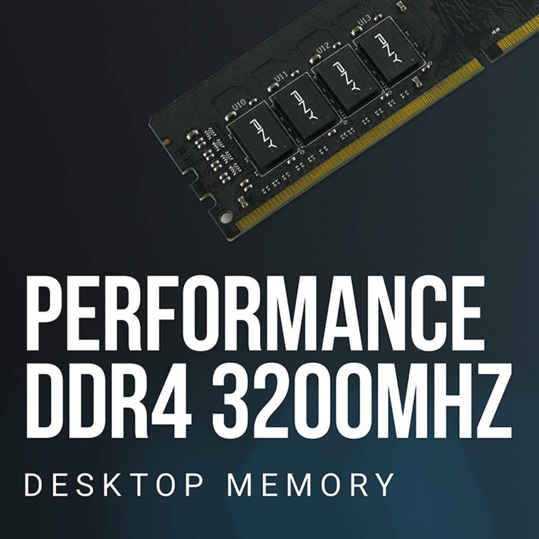 PNY 8GB DDR4 3200MHz (PC4-25600) Single Desktop Memory MD8GSD4320016-TB