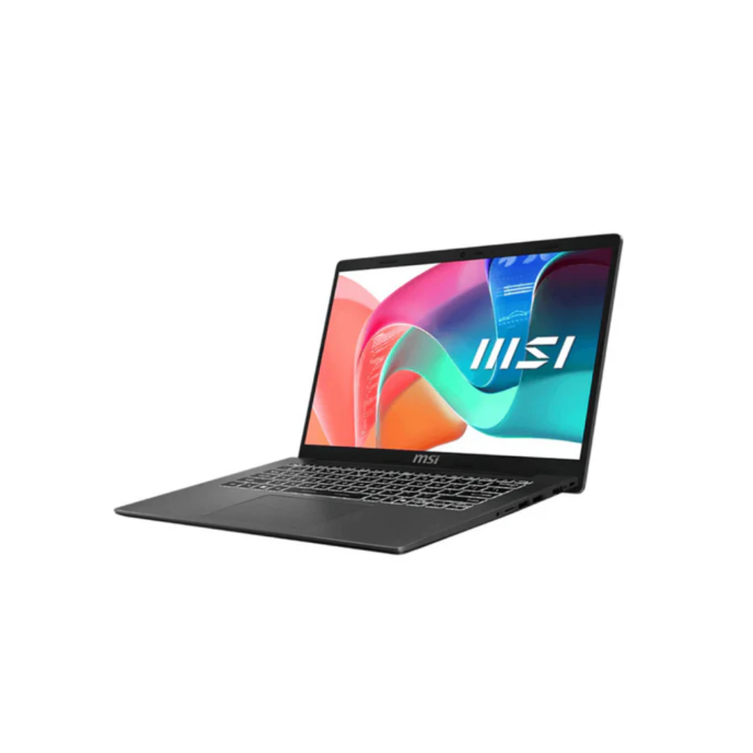 MSI Modern 14 F1MG-887PHNN Platinum Gray | 14in FHD IPS | Intel Core 7 150U | 16GB DDR4 | 512GB SSD | Intel Graphics | Windows 11 Home | MS Office Home 2024 | MSI Sleeve Bag