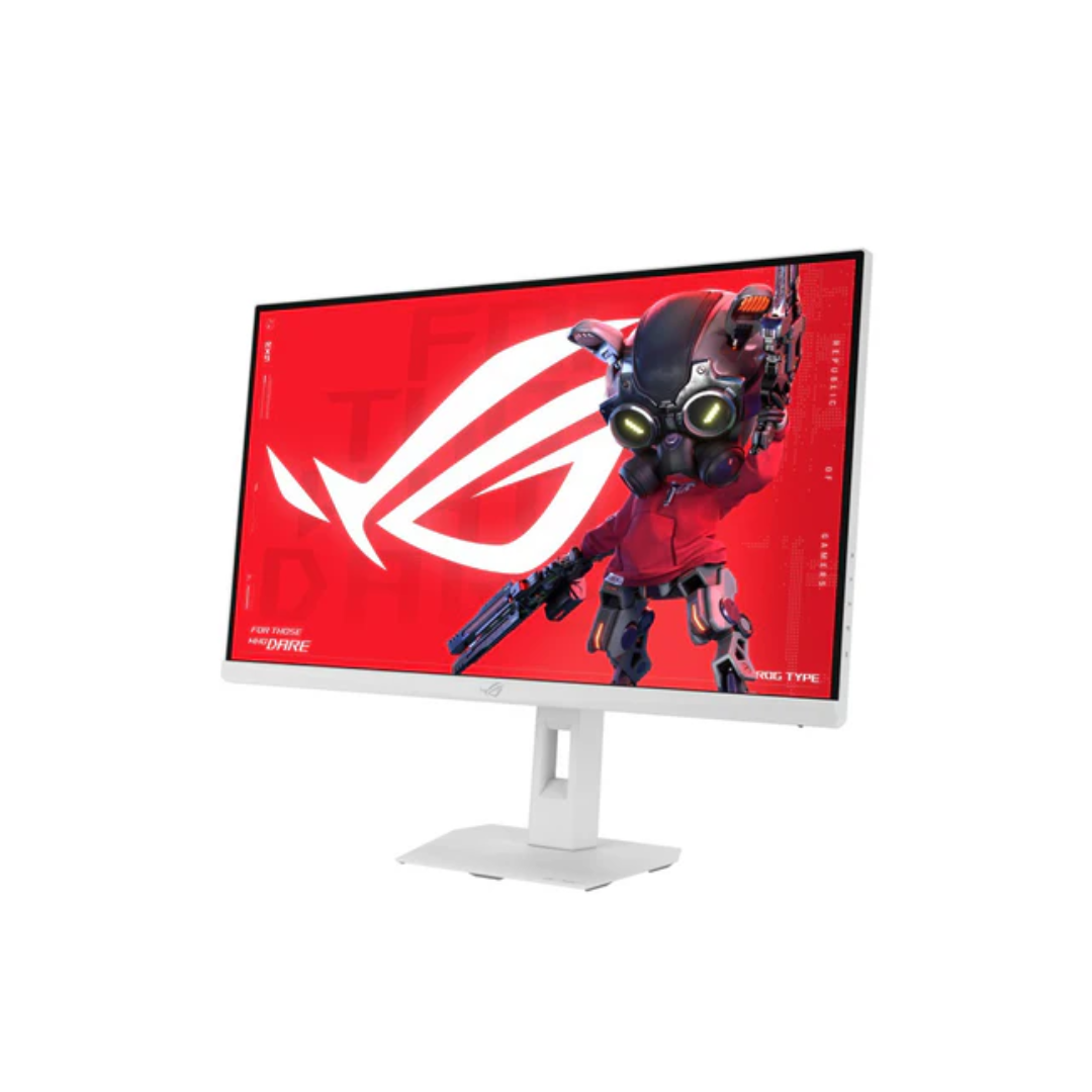 Asus ROG Strix XG27ACMES-W 27" White Fast IPS 255Hz QHD 2560x1440 OC 0.3ms Gaming Monitor with Tilt, Height, Pivot & Swivel Adjustment