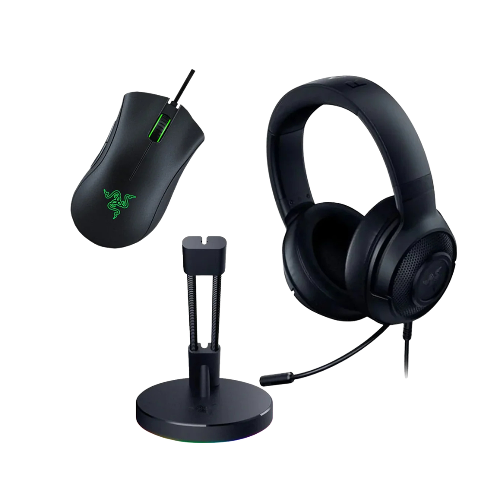 Razer Game On Bundle (DeathAdder Essential + Mouse Bungee Chroma + Kraken X Lite)