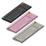 Nuphy Node100 Low-Profile | Blush Nano Keyboard ( Gray / White / Pink )