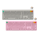 Nuphy Node100 High-Profile | Blush Max Keyboard ( White / Pink )