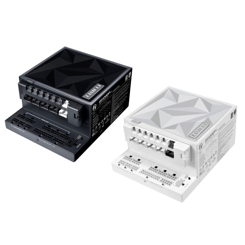 Lian Li EG1200P Edge V2 PLATINUM 1200W ATX 3.1 PCIe 5.1 Power Supply (Black G9P.EG1200P.BH00.US | White G9P.EG1200P.WH00.US)
