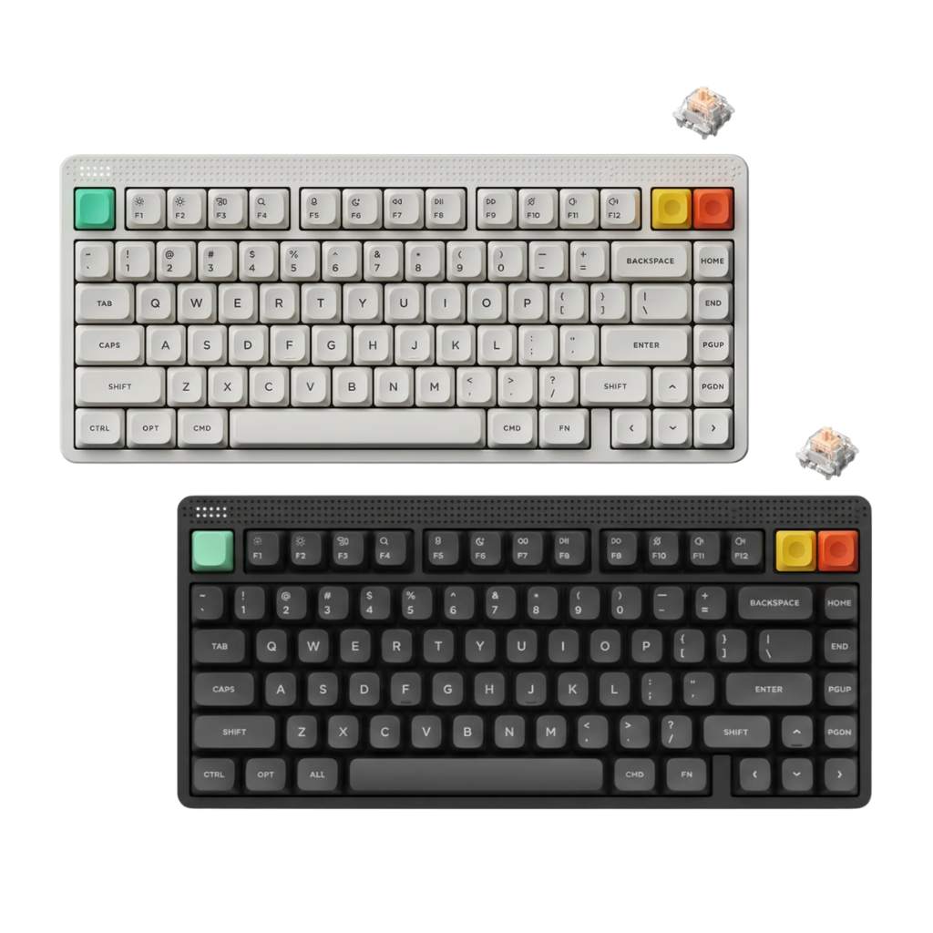 Nuphy Node75 High-Profile | Blush Nano Keyboard ( Gray / White )