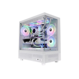 Thermaltake View 270 TG ARGB Mid Tower ATX Tempered Glass PC Case SNOW with 1x120mm Fan